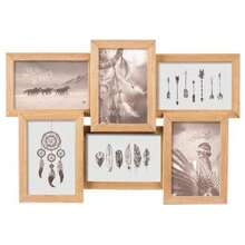 Well Home - Lot de 6 cadres décoratifs Nature 41x3,2x31cm. Livraison gratuite 24/72h. - Tabac - Voir 2