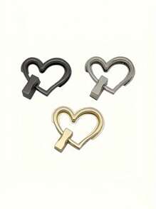 心形包锁（爱心锁、包锁扣、包锁配件），适用于钱包、手提包、单肩包、DIY包包制作、钱包扣件固定、金属包扣锁，用于DIY工艺包包和钱包扣件配件更换 - 彩色 - 查看 6