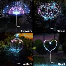 2-4X Solar Firework Lights 120/150 LED Sparkle Pathway Lawn Decor Outdoor Garden