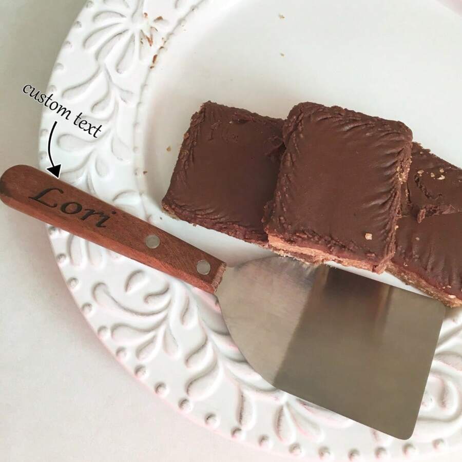 Spatula - Personalized Small Dessert Spatula - Apricot - View 1