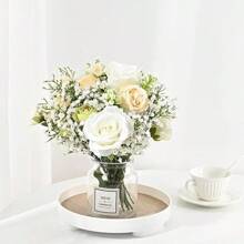 's Breath Artificial Flowers, 6pcs White's Breath Flowers Artificial Bulk, Real Artificial's Breath Horse Bouquet Wedding Flower Arrangement Party Decoration