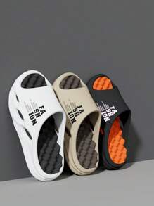 男士时尚按摩拖鞋，速干露趾室内/室外运动凉鞋，男士夏季沙滩街头休闲拖鞋，舒适浴室淋浴按摩家居鞋 - 彩色 - 查看 6