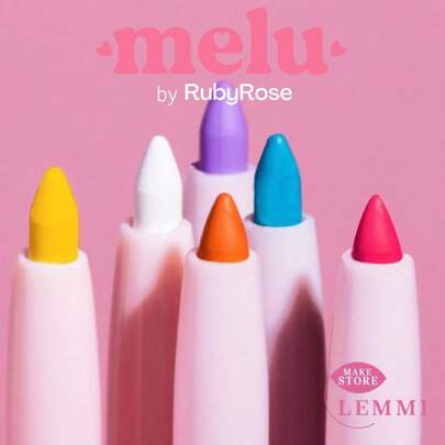  Lápis Delineador de Olho Retratil Colorido - Melu by Ruby Rose