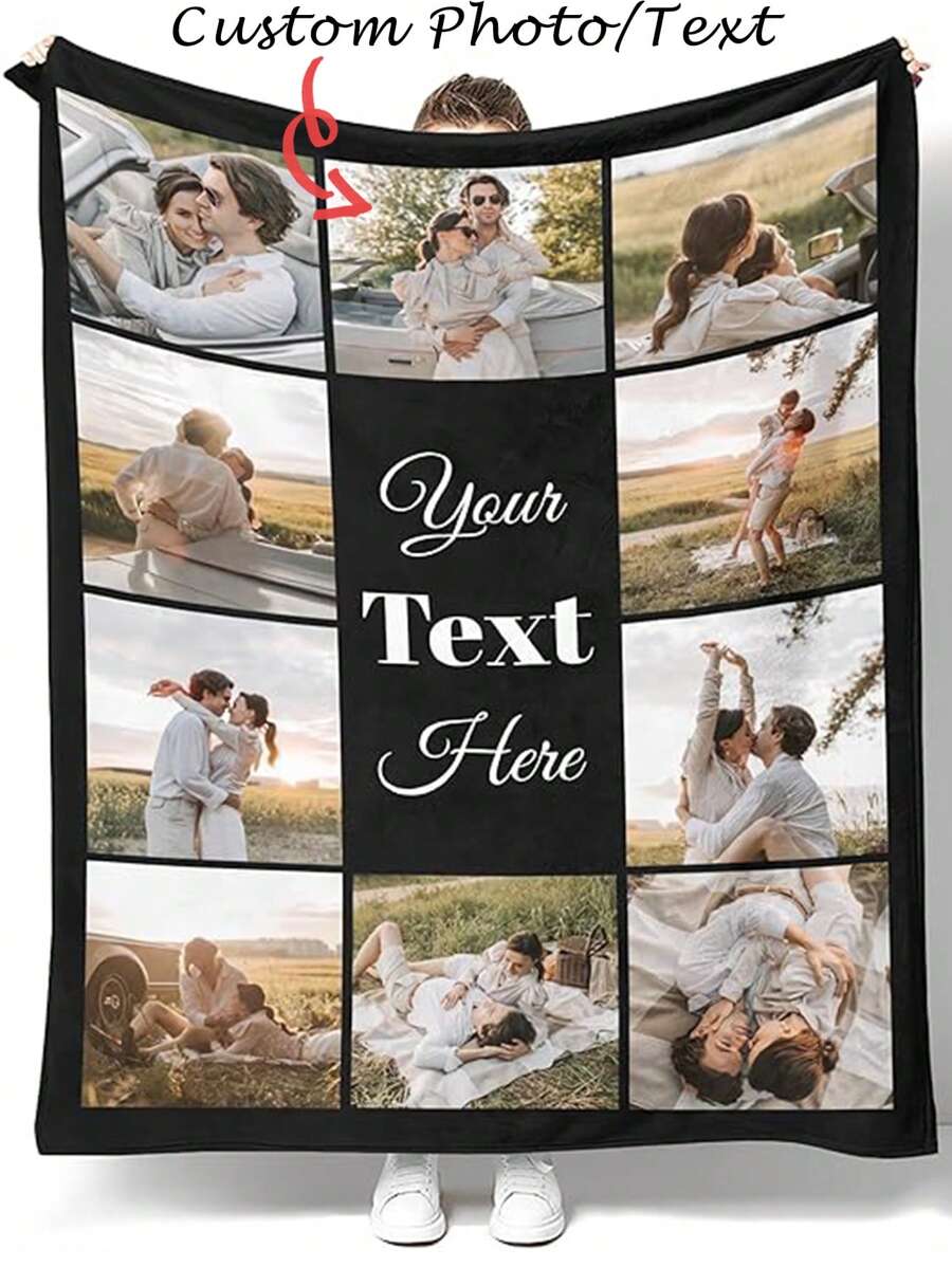 1pc Custom Photo Blanket,Custom Flannel Blanket With Photos And Text, Bedding Blanket ,Custom Blanket For Bed,Custom Pictures Blanket, Personalized Photos Blanket For Family,Custom Image Blanket,Personalized Family Blanket With Image,Personalized Throws Blanket,Best Friend Blanket, Cozy Blanket,Ideal Gifts For Him,Ideal Gifts For Her,Ideal Gifts For Boyfriend,Ideal Gifts For Girlfriend,Ideal Gifts For Dad,Ideal Gifts For Mom,Ideal Gifts For Friends,Ideal Gifts For Family,Him,Her,Boyfriend,Girlfriend,Dad,Family,Mom,Friends,For Anniversaries,For Graduation,For Housewarming,For Weddings,For Birthdays,Sofa,Bed,Car,Tea Room,Bedroom,Living Room,For Office,Customized Throws,Warm Ambience - 9Photos-1 - View 1