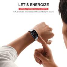 硅胶表带兼容小米 Redmi Watch 5 Active 手链表带兼容 Redmi Watch 5 Lite 硅胶运动替换表带 - 22mm - 查看 7
