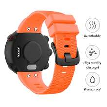 Compatible With Garmin Forerunner 45 Band, Soft Silicone Sport Replacement Watch Band, Fitness Strap Bracelet Wristband For Garmin Forerunner 45 Smartwatch - Garmin Forerunner 45 - View 2