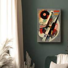 1 Pc, A Painting In The Style Of Kandinsky, Original, Canvas, Wall Art, Living Room Wall Decor, Bedroom, Bathroom, Framed Wall Newspaper, Art Prints, Wall Art, Home Decor, Holiday, Gifts. Home Decoration Festivals 1 - Multicolor - View 6