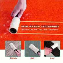 High Suction Lint Remover Roller - Ideal For Furniture, Clothes And Carpets | Pet Hair Cleaning Brush
