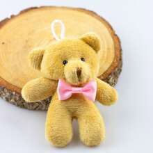 Mini Teddy Bear Keychain Kit With 5/10/20 Pieces Souvenir - Rust Brown - View 2
