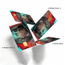 4pcs Ultrathin Vinyl No-Residue Stickers Suitable For Credit Cards, Debit Cards, Metro Cards, Key Cards, Skin Protection And Personalization, Ultrathin Waterproof Anti-Scratch Anti-Slip