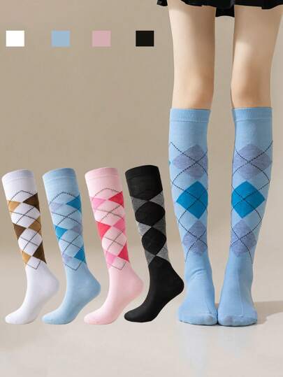 1/2/4 زوج من جوارب الساق الأوروبية والأمريكية ذات الشبكة المرصعة بالألماس للنساء في فصلي الربيع والخريف، قابلة للتنفس وامتصاص العرق، مناسبة للخروجات والحفلات وتنكر الأزياء، جوارب ساق Y2K