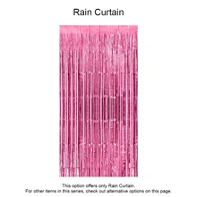 女士粉色生日派对装饰 生日快乐横幅 浅粉色和白色气球 粉色派对装饰 绒球花 五彩纸屑 丝带 铝箔流苏窗帘，女士粉色生日装饰，粉色派对装饰 - 粉紅白雨絲簾套 - 查看 14