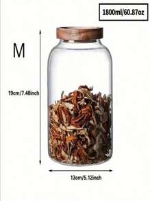 1PC Sealed Glass Coffee Bean Storage Container With Sealing And UV Protection - Suitable For Large Capacity Coffee Cans In Kitchens, Pantries, And Coffee Shops Back To School