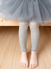 1 件装 女童休闲透气网眼丝袜打底裤紧身连裤袜 - 彩色 - 查看 5