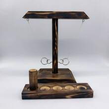 NetHong Hook And Ring Toss Battle Game Handmade Wooden Drinking Toy For 2 People Play - 木 - 查看 5