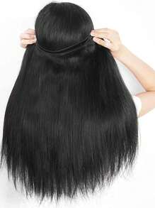 WALSDI 1&3 束 14 英寸 16 英寸 18 英寸 22 英寸 26 英寸 黑色 Yaki 直束接发，Yaki 束天然黑色 Yaki 直合成接发，适合女性 DIY 发型 - 查看 6