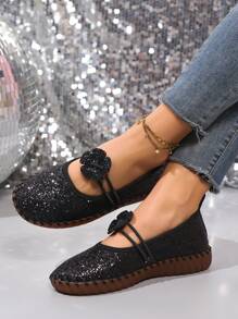 Dames instappers in Franse stijl, loafers met zachte zool, comfortabele oma-schoenen met lage vamp, lente/herfst 2025 nieuw binnen