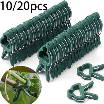 10/20pcsPlant Clips Can Be Used To Secure Plant Vines, Flowers, Seedlings, Tomatoes, And Garden Supplies With Garden Greenhouse Brackets, Garden Support