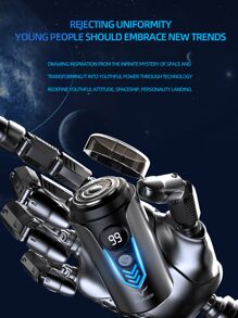 Afeitadora eléctrica para hombres, afeitadora eléctrica resistente al agua, recortadora de barba portátil y de viaje - Multicolor - Ver 7