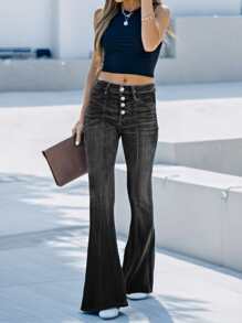 修身性感休闲女式可水洗牛仔裤 - 时尚舒适，适合各种场合 黑色夏季 - 黑色 - 查看 6