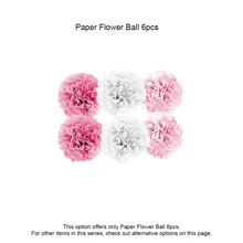 女士粉色生日派对装饰 生日快乐横幅 浅粉色和白色气球 粉色派对装饰 绒球花 五彩纸屑 丝带 铝箔流苏窗帘，女士粉色生日装饰，粉色派对装饰 - 粉紅白雨絲簾套 - 查看 12