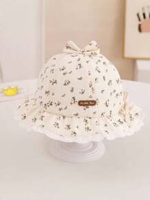 1 件装婴儿和幼儿女孩夏季碎花太阳帽，适合户外、旅行、防晒 - 嬰幼兒可調節漁夫帽 - 查看 12