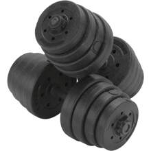 Youyijia 30kg Dumbbells Set Adjustable Barbell Hand Weight Lifting Training For Home Gym Strength Exercise Bodybuilding (Including Gloves)