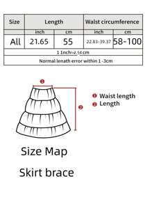 1 pièce Jupe Tutu A-Line Multi-Couche en Tulle Colorée Style Européen et Américain pour Femmes