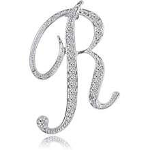 1 pièce paquet Broche géométrique simple de 26 lettres anglaises avec strass, broche élégante et de mode pour femmes. Épingle pour pull, manteau, robe, accessoires, sac, charme, école