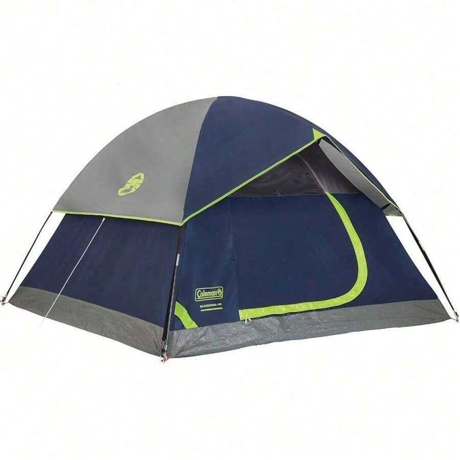 Coleman Sundome Tienda de campaña para 3 Personas, Verde y Azul Marino, Opciones de Color - Negro - Ver 1