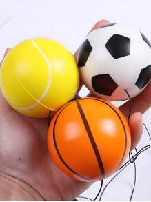 4 件/1 件 PU 弹力球，带腕绳，用于手眼协调训练、腕力训练、户外运动和健身