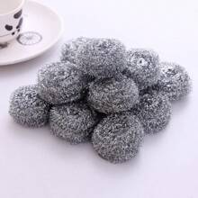 New 20pcs/Bag Stainless Steel Cleaning Ball Kitchen Cleaning Brush Pot Brushing Dish Steel Ball