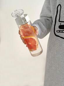 1 Stück hoher Tee-Infusor Becher mit Griff, Milchtee Kaffee Fruchtgetränk Becher, auslaufsicher, stoßfest, hitzebeständig, hohe Kapazität, stilvolles Design, geeignet für Männer & Frauen, Büro & Outdoor Gebrauch, tragbare Wasserflasche - Verschiedenfarbig - Übersicht 7