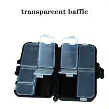 1 قطعة صندوق أدوات صيد متعدد الأقسام ، منظم محمول للطعم والخطافات والطعوم - متعدد الألوان - مشاهدة 8