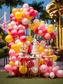 163 个彩虹气球不同尺寸气球花环彩虹气球拱门套件适用于派对装饰、毕业典礼、婚礼、生日派对和周年纪念日