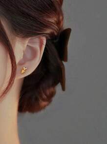 1 Pair Cute Rabbit & Carrot Rhinestone Earrings, Elegant Everyday Or Party Accessory - Multicolor - View 5