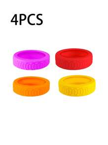 Silicone Luggage Wheel Covers - Noise Reduction & Shock Absorption, Protection For Suitcases & Office Chairs, Travel Accessories For Trolleys And Luggage Carts, Assorted Colors,Flexible Wheel Protectors, Shockproof Suitcase Protectors For Smooth Travel - Multicolor - View 10