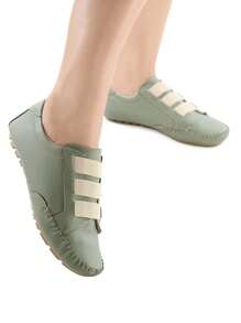 Mocatenis: Perfect Casual Shoe Tennis Comfort With Elegant Style - 橄欖綠 - 查看 1
