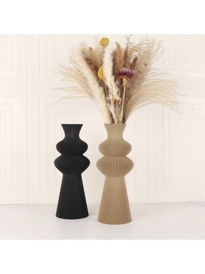 Moderne Minimalist Plastic Vase, Living Room, Study, Office Or Showroom Creative Perfect Flower Arrangement, Adding Touch Of Elegance To Any Space Birthday Graduation Home Back School Room Supplies Vase Glass view 9