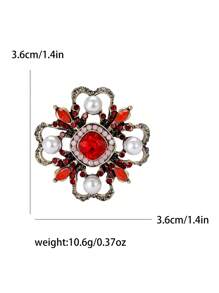 时尚水钻巴洛克胸针 女士礼服西装别针配饰 派对宴会礼物