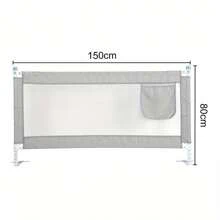 Youyijia 150CM Bed Guards Folding Bed Rail Protection Guard - Gray - View 3