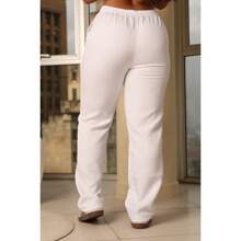 Hospital Pants Women's Surgical Pajamas Scrub Gabardine Medical Uniform With Pocket Dentist Work Social Oxford Premium Nursing Clothing Beautician Veterinarian Professional Private Clothing - trắng - Xem 4