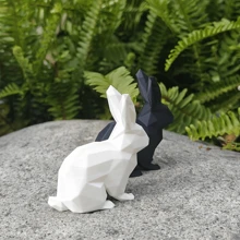 Klein Konijnendecoratie, Tuindecoratie, Creatief & Interessant Ornament, Konijnenbeeldje, Cadeau Voor Familie & Vrienden, Geschikt Voor Pasen, Huis & Tuin Buitendecoratie