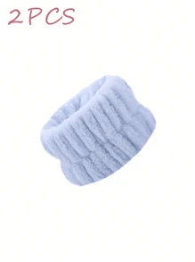 Bộ 8PCS/6PCS/4PCS/2PCS/1PC - Vòng đeo tay phòng tắm, vòng đeo tay co giãn đơn sắc đơn giản, vòng đeo tay rửa mặt thấm hút, vòng đeo tay thấm ẩm cho nữ, chống mồ hôi khi trang điểm và thể thao, dùng để rửa mặt, rửa tay - Nhiều màu - Xem 14