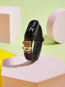 2pcs Children M3 Cute Teddy Bear LED Touch Screen Watch, Convenient For Outdoor, Versatile Casual Fashion Sporty Electronic Watch Set - Multicolor - View 11