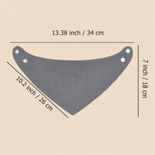 3 Pcs Baby Drool Bib, Customized Letter Embroidery, Solid Color Soft Absorbent Drool Bibs For Boys & Girls - Multicolor - View 6