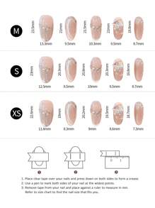 10 件手工尖头杏仁形灰色猫眼 3D 水晶假指甲，具有闪亮效果，适合学生、孕妇、日常佩戴和派对，配有凝胶抛光按压指甲美甲用品