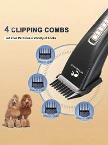 1 pieza Cortadora de pelo eléctrica para mascotas, recortadora mini para perros y gatos con carga USB - Multicolor - Ver 10