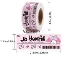 Sanrio [Sanrio Sticker 120PCS/Rol Afdichting] Bill Wind Afdichtingssticker 120PCS/Rol Gecoat Papier Zelfklevende Sanrio Afdichtingssticker