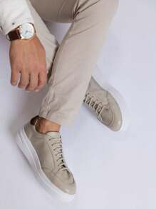 Mateo Floater Leather Casual Sneakers – Comfort And Style For Everyday Church Party Graduation Work - off-white - View 8